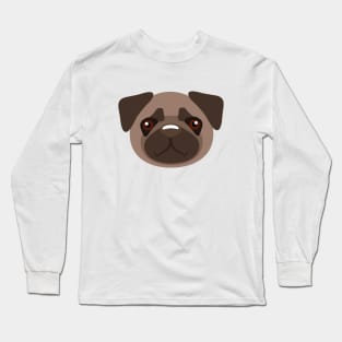 Pug Super Cute Design Long Sleeve T-Shirt